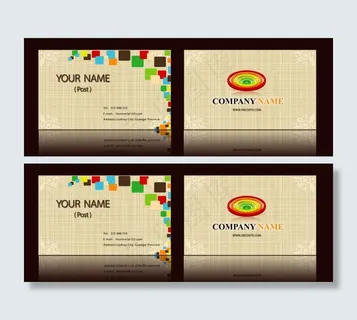 简易名片模板 名片