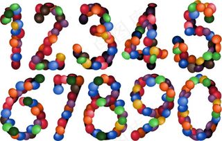 巧克力的矢量数字