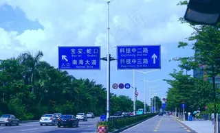 城市风景 公交拍摄图片