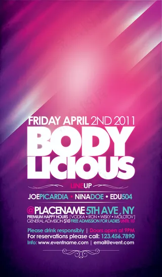 夜总会舞会狂欢海报PSD素材