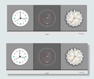 时钟时间ui时钟设图片