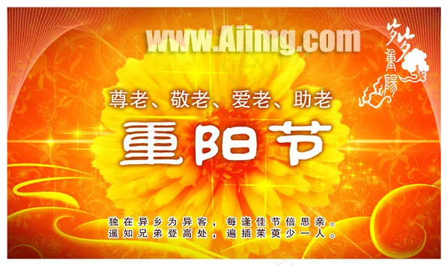 重阳节海报设计模板