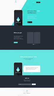 APP介绍网页psd素材