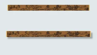 赏菊图矢量全图图片