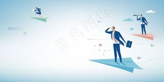 矢量扁平化金融风险投资海报背景