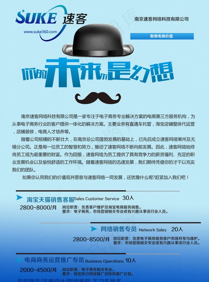 高新招聘图片psd模版下载