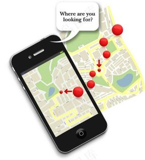 手机定位背景图片