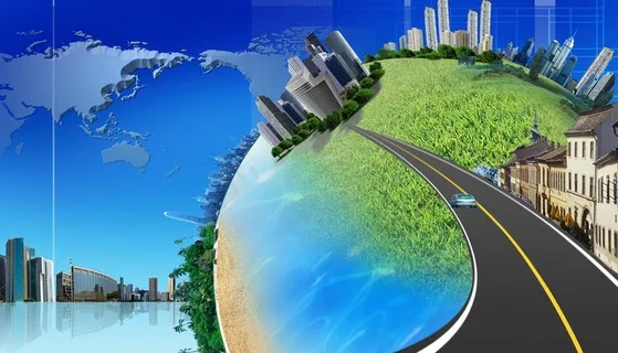 创意地球村海报图片