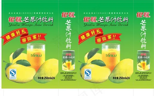 银鹭芒果汁手提带图片