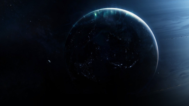 高清原创炫酷PSD1920地球背景...