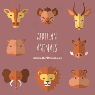 卡通狮子矢量设计