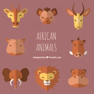 卡通狮子矢量设计