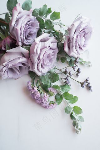 简约小清新文艺风插花静物摆拍背景