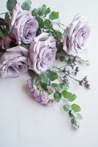 简约小清新文艺风插花静物摆拍背景