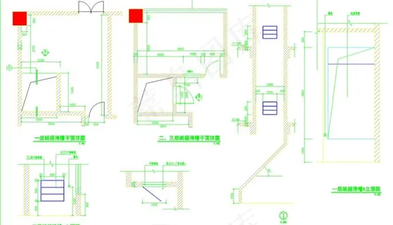 藏式宾馆纸箱滑槽详图