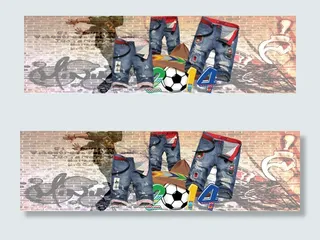 淘宝夏季男装牛仔短裤全屏海报素材