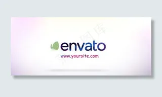 柔美飘逸的彩色粒子水墨logo揭示...