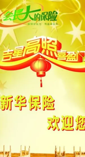 新华保险x展架图片