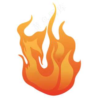 卡通矢量黄色火焰正在燃烧的火焰卡通矢量黄色火焰正在燃烧的火焰