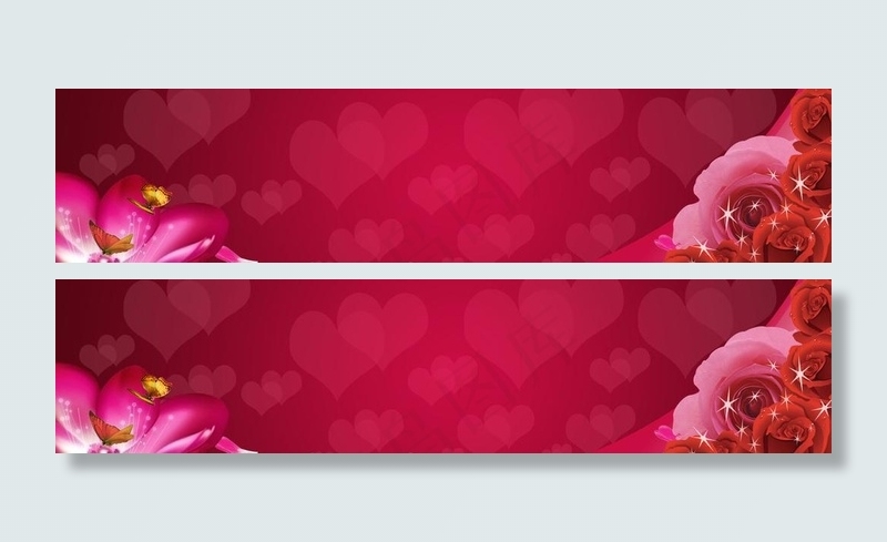 玫瑰花香展板背景图片