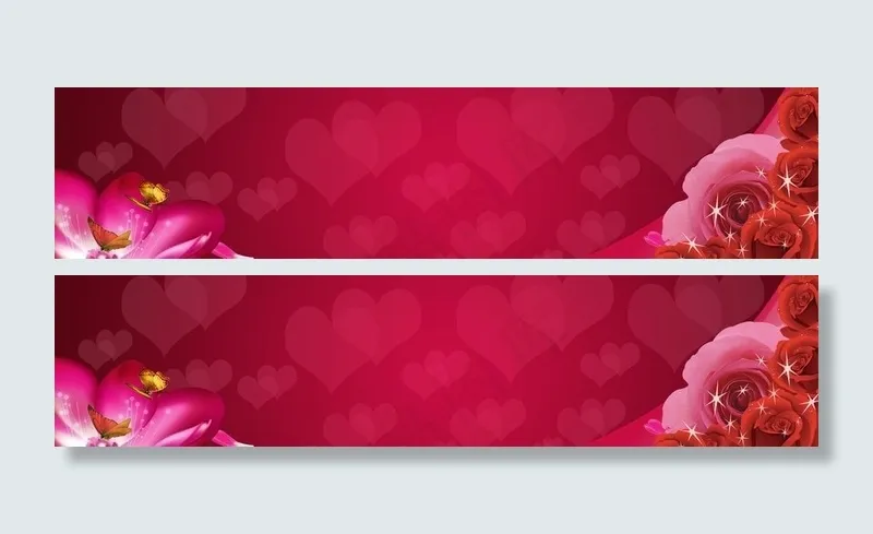 玫瑰花香展板背景图片psd模版下载
