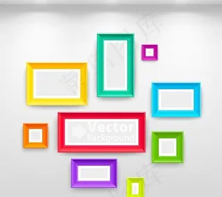 空白相框矢量素材图片