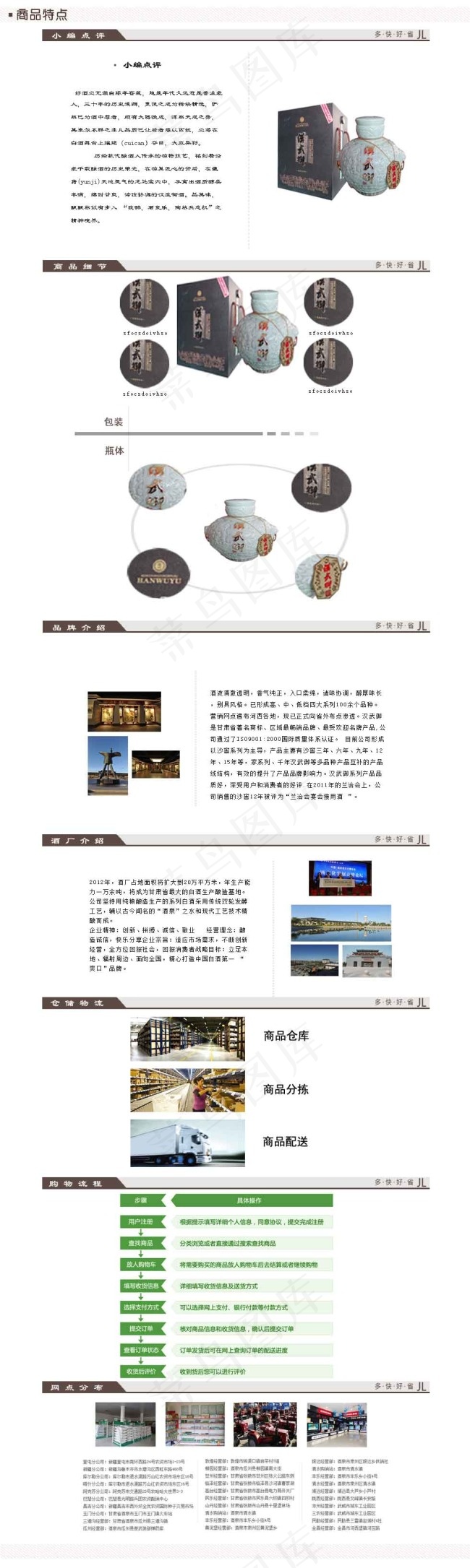 白酒详情页设计psd模版下载