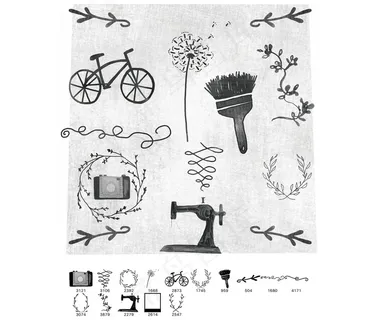 15种可爱的手绘涂鸦效果PS笔刷