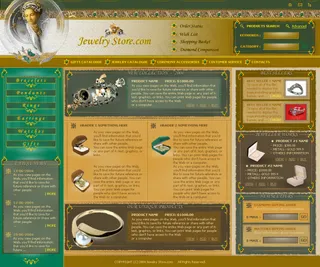 欧美文艺复古风格网页设计psd下载