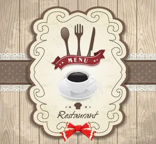 欧式菜单封面图片