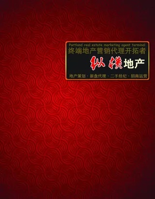 纵横地产画册模板图片