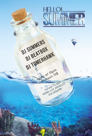 夏日漂流瓶海报