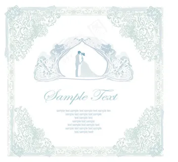 浅颜色的婚礼背景的艺术载体04