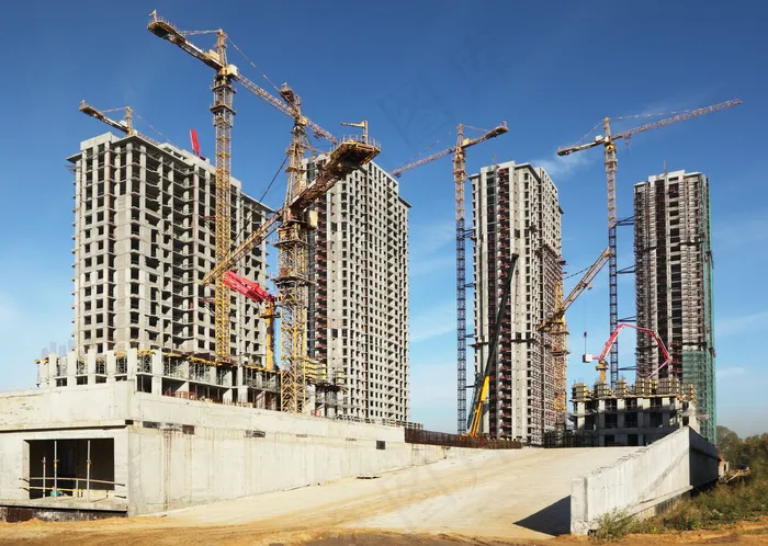 地产建筑大楼施工