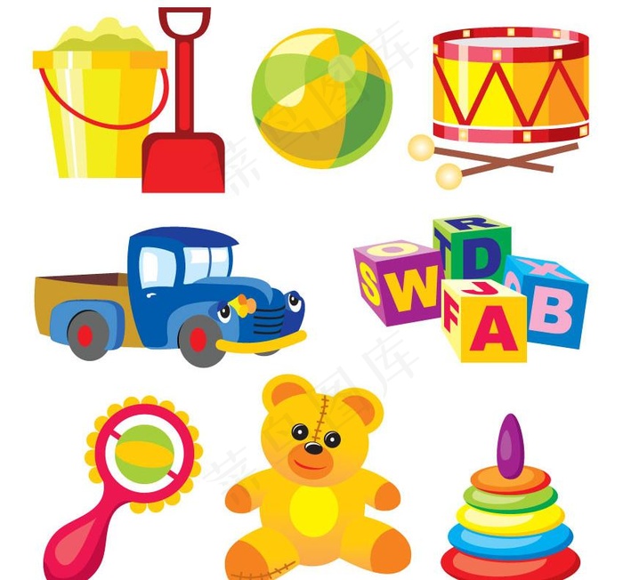 矢量儿童玩具图片