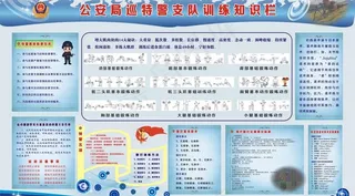 警营文化展板图片