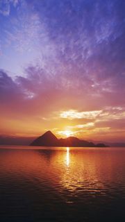 夕阳美景高清摄影图片