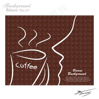 咖啡色背景暗纹