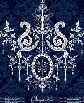 欧式花纹背景图片