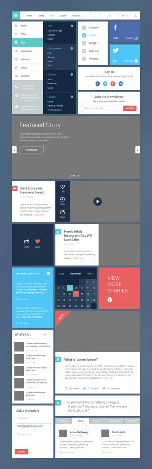 扁平UI界面设计