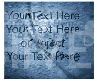 荡起波纹的水中文字和图片效果模板