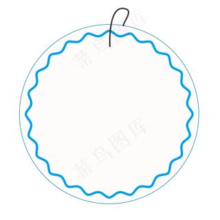 白色简约风奶茶价签免抠元素 