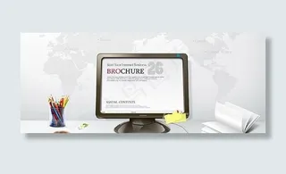 电脑桌面物品摆设psd分层