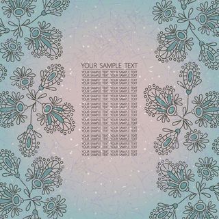 手绘时尚花纹矢量素材