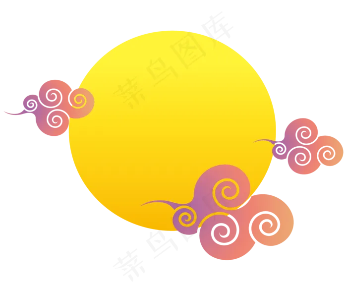 中秋月亮节日元素