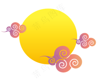 中秋月亮节日元素