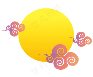 中秋月亮节日元素
