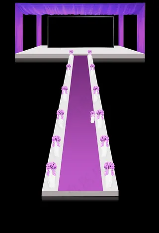 婚礼布置婚庆背景舞台现场效果图