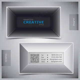 个性创意名片模板矢量素材