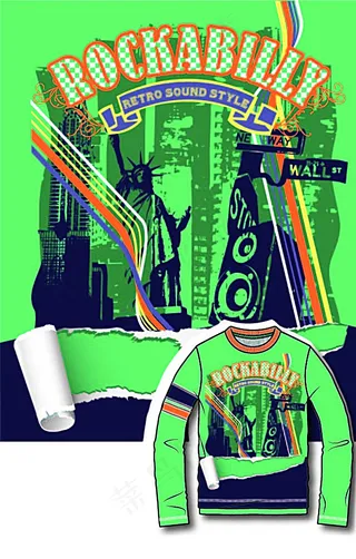 男童圆领T恤图片